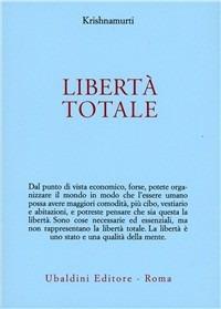 Libertà totale - Jiddu Krishnamurti - copertina