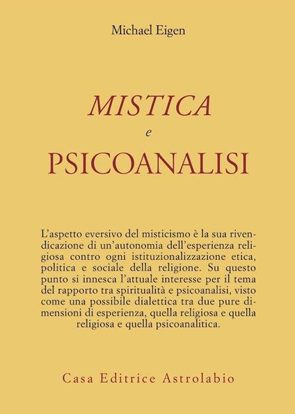 Mistica e psicoanalisi - Michael Eigen - copertina