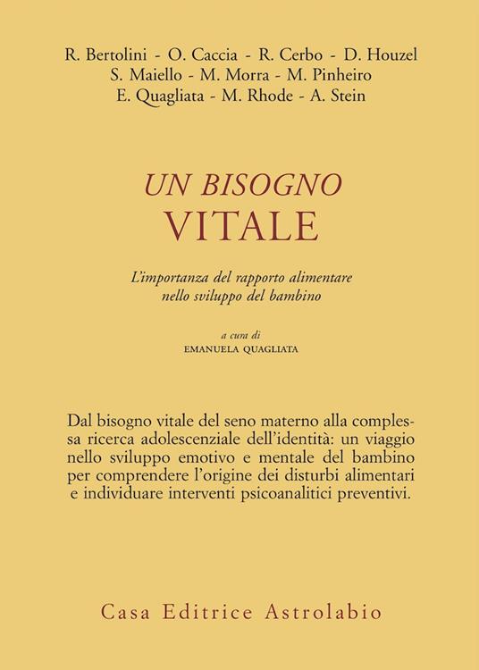 Un bisogno vitale. Difficoltà alimentari nell'infanzia e nell'adolescenza - copertina