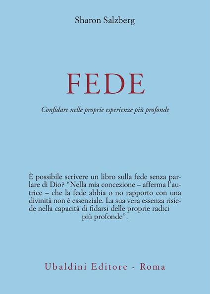 Fede. Come avere fiducia nella propria esperienza più profonda - Sharon Salzberg - copertina