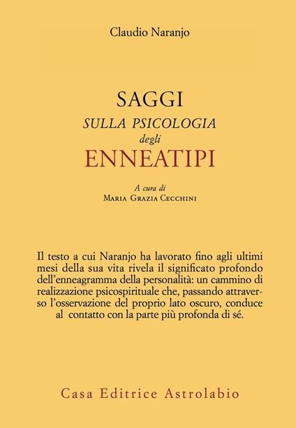 Saggi sulla psicologia degli enneatipi - Claudio Naranjo - copertina