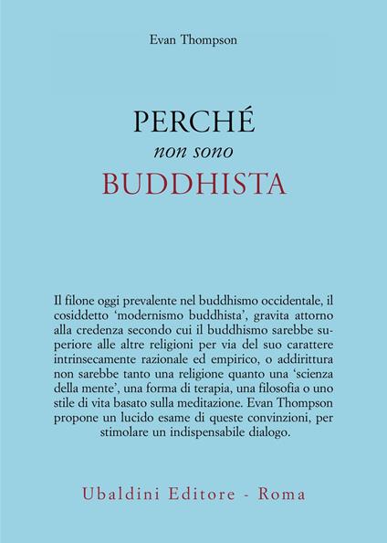 Perchè non sono buddhista - Evan Thompson - copertina