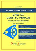 Esame avvocato 2019. Casi di diritto penale. Con soluzioni dimostrate per pareri e atti