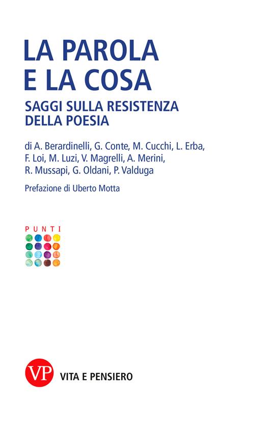 La Parola e la cosa. Saggi sulla resistenza della poesia - AA.VV. - ebook