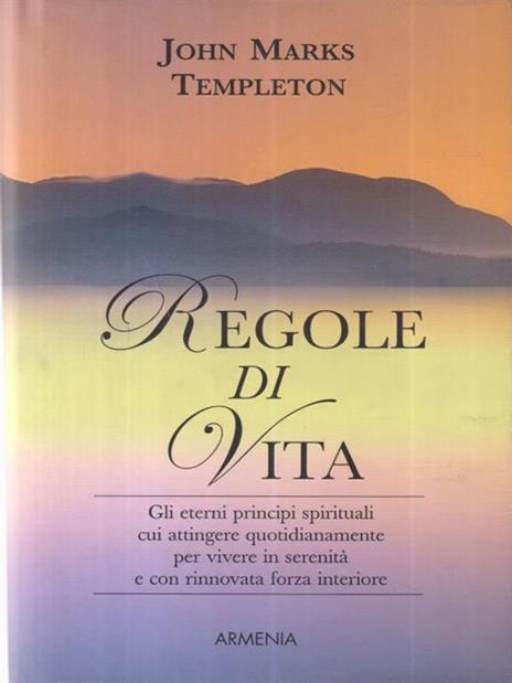 Regole di vita - John Templeton - copertina