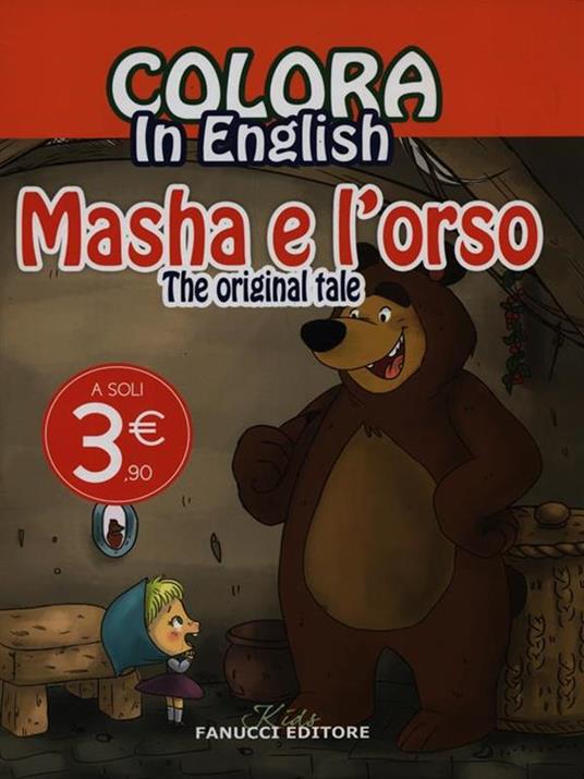 Colora in english. Masha e l'orso. The original tale. Ediz. illustrata - copertina