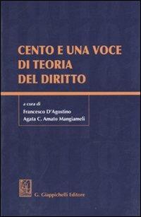 Cento e una voce di teoria del diritto - copertina