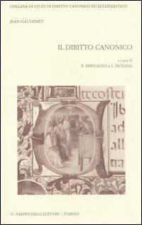 Il diritto canonico - Jean Gaudemet - copertina