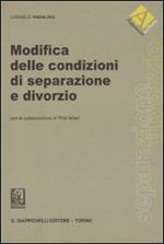 Modifica delle condizioni di separazione e divorzio