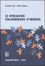 Le operazioni straordinarie d'impresa