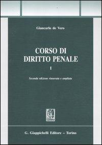Corso di diritto penale. Vol. 1 - Giancarlo De Vero - copertina
