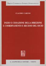 Inizio e cessazione della direzione e coordinamento e recesso del socio