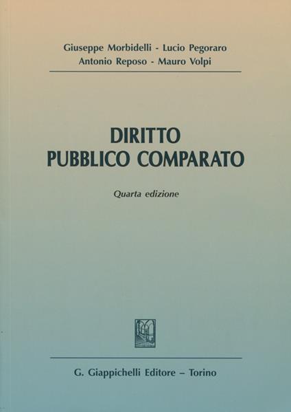 Diritto pubblico comparato - copertina