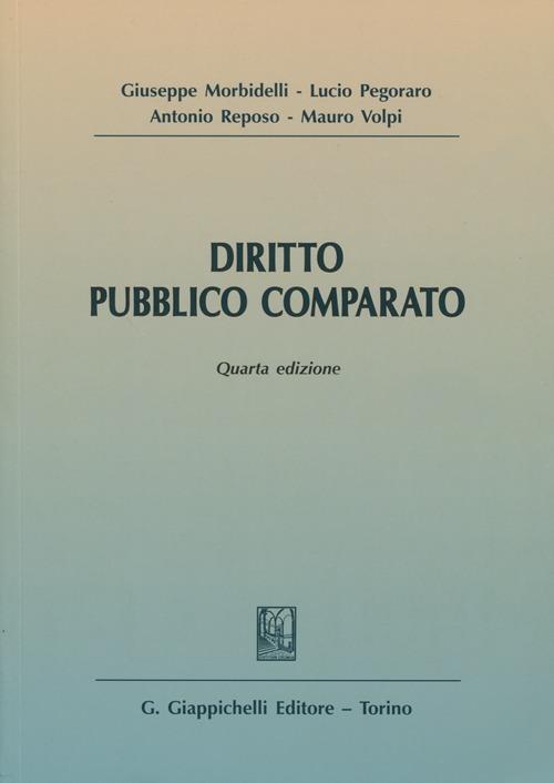 Diritto pubblico comparato - copertina