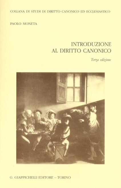 Introduzione al diritto canonico - Paolo Moneta - copertina