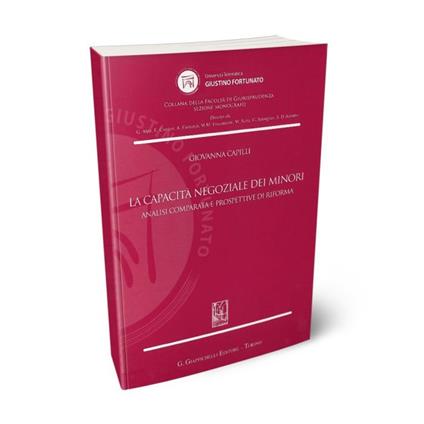 La capacità negoziale dei minori. Analisi comparata e prospettive di riforma - copertina