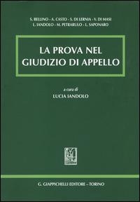 La prova nel giudizio di appello - copertina