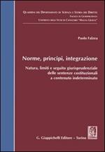 Norme, principi, integrazione. Natura, limiti e seguito giurisprudenziale delle sentenze costituzionali a contenuto indeterminato