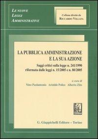 La pubblica amministrazione e la sua azione - copertina