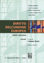 Diritto dell'Unione Europea. Parte speciale