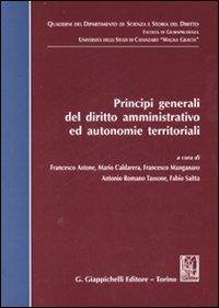 Principi generali del diritto amministrativo ed autonomie territoriali - copertina