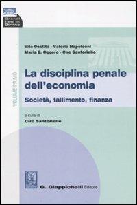 La disciplina penale dell'economia - copertina