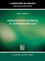 Affidamento in prova al servizio sociale