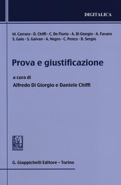 Prova e giustificazione - copertina