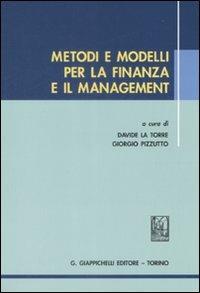 Metodi e modelli per la finanza e il management - copertina