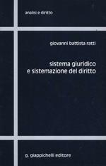 Sistema giuridico e sistemazione del diritto