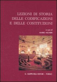 Lezioni di storia delle codificazioni e delle costituzioni - copertina