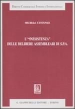 L' «inesistenza» delle delibere assemblari di S.p.A