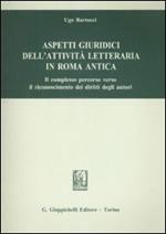 Aspetti giuridici dell'attività letteraria in Roma antica. Il complesso percorso verso il riconoscimento dei diritti degli autori