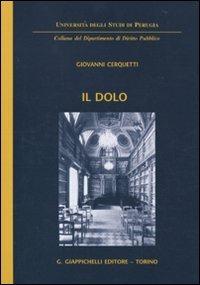 Il dolo - Giovanni Cerquetti - copertina