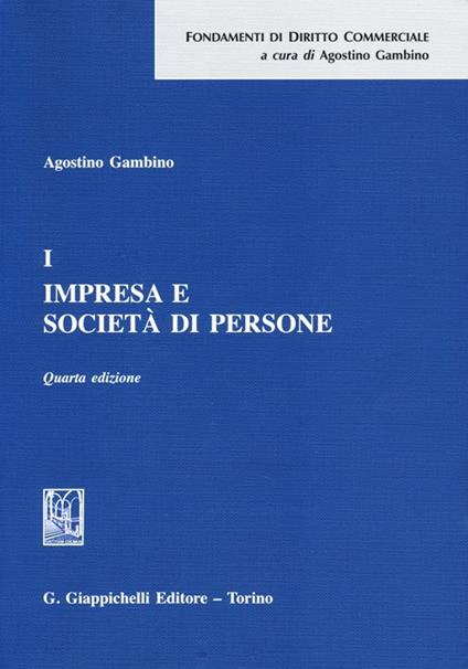 Impresa e società di persone. Vol. 1 - Agostino Gambino - copertina