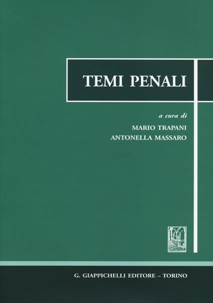 Temi penali - copertina