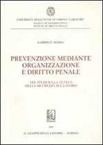 Prevenzione mediante organizzazione e diritto penale. Tre studi sulla tutela della sicurezza sul lavoro