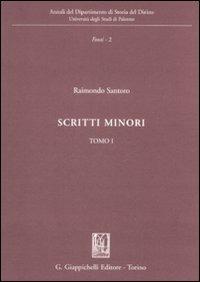Scritti minori - Raimondo Santoro - copertina