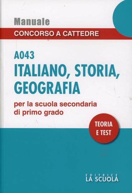 Italiano storia geografia A043 - copertina