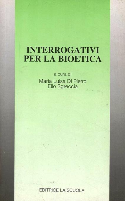 Interrogativi per la bioetica - copertina