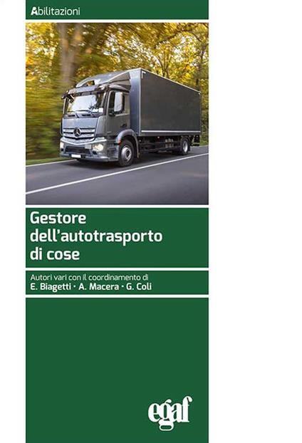 Gestore dell'autotrasporto di cose - copertina