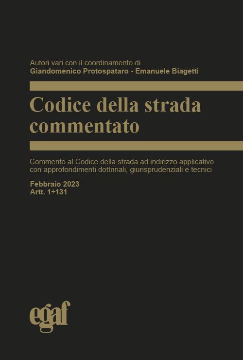 Codice della strada commentato - copertina