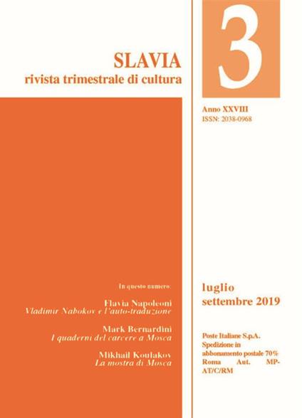 Slavia. Rivista trimestrale di cultura (2019). Vol. 3 - Vari - ebook