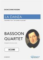 La danza tarantella. For bassoon quartet. Partitura