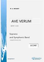 Ave Verum. Soprano and symphonic band. Partitura