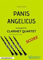 Panis Angelicus. Clarinet quartet. Spartito