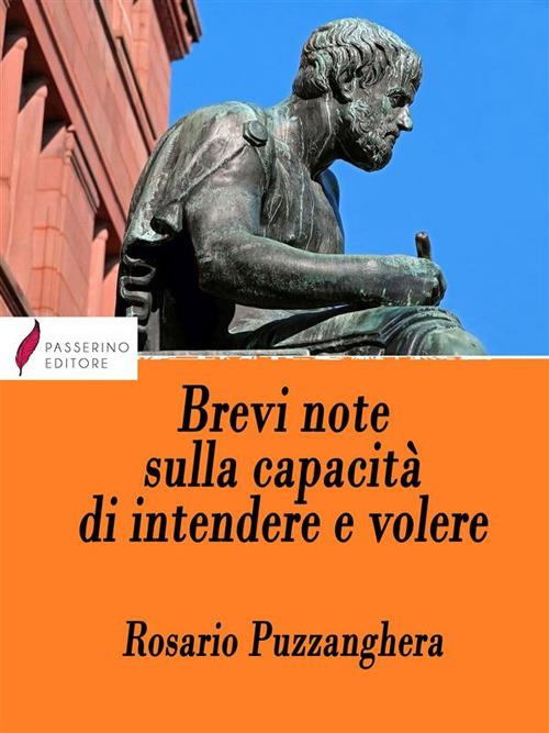 Brevi note sulla capacità di intendere e volere - Rosario Puzzanghera - ebook