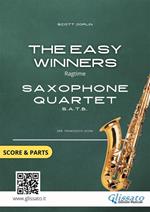 The easy winners. Saxophone quartet. Score & parts. Partitura e parti