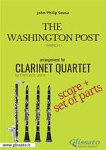 The Washington Post. March. Clarinet quartet score & parts. Partitura e parti