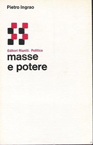 Masse e potere - Pietro Ingrao - copertina